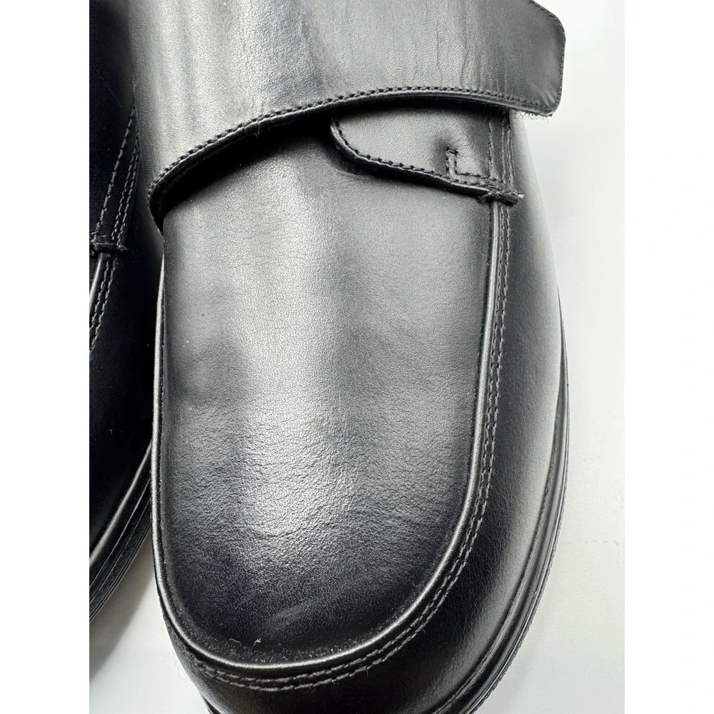 Anodyne Shoes Diabetic OrthoBlack Men's Size 10 W Leather Casual Oxford *photos*